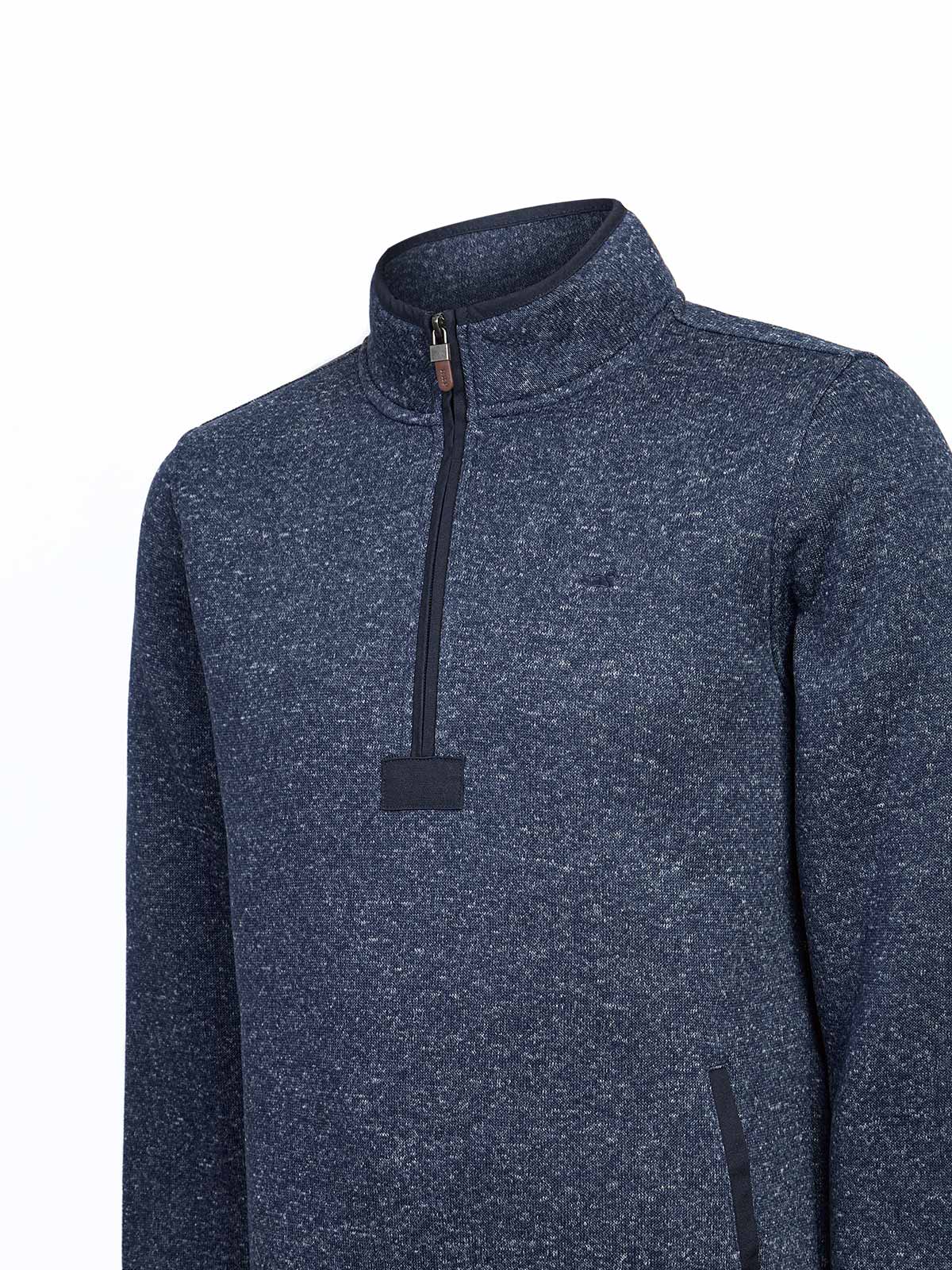 Saco Fleece H/Z H Arizhalf Azul Hombre 3