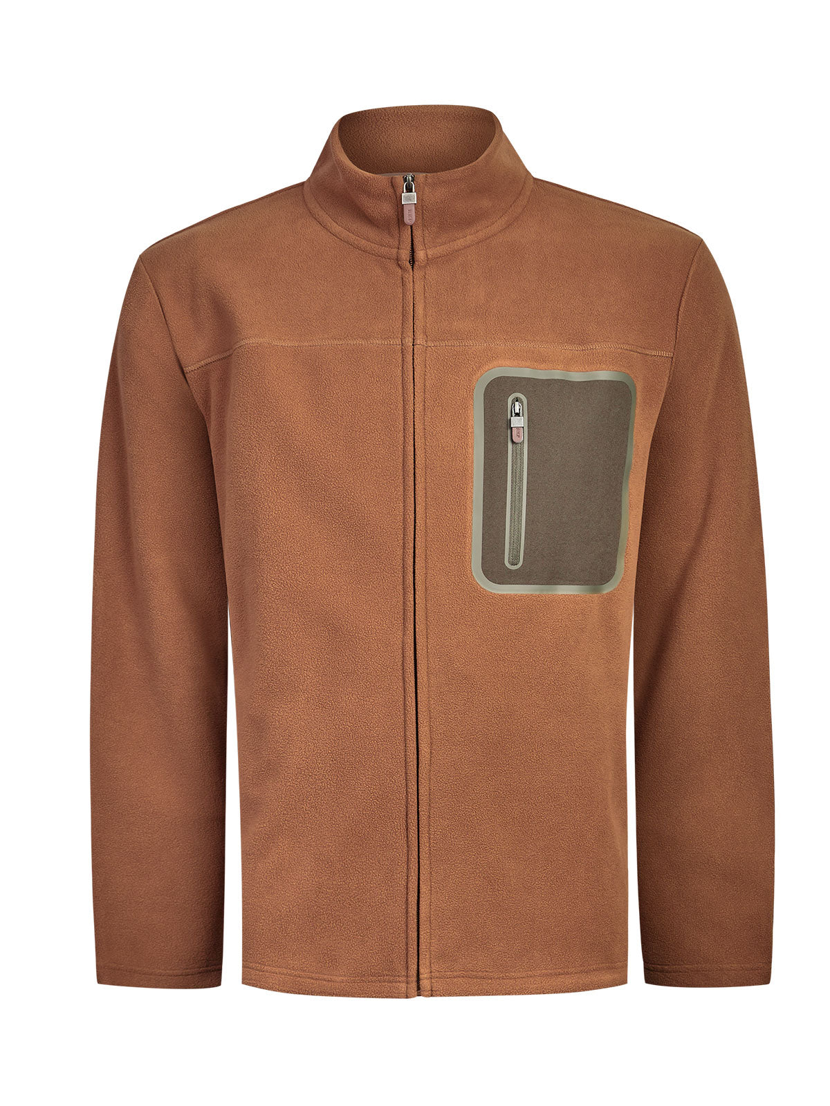 Saco Fleece F/Z H Dover Marron Hombre 1