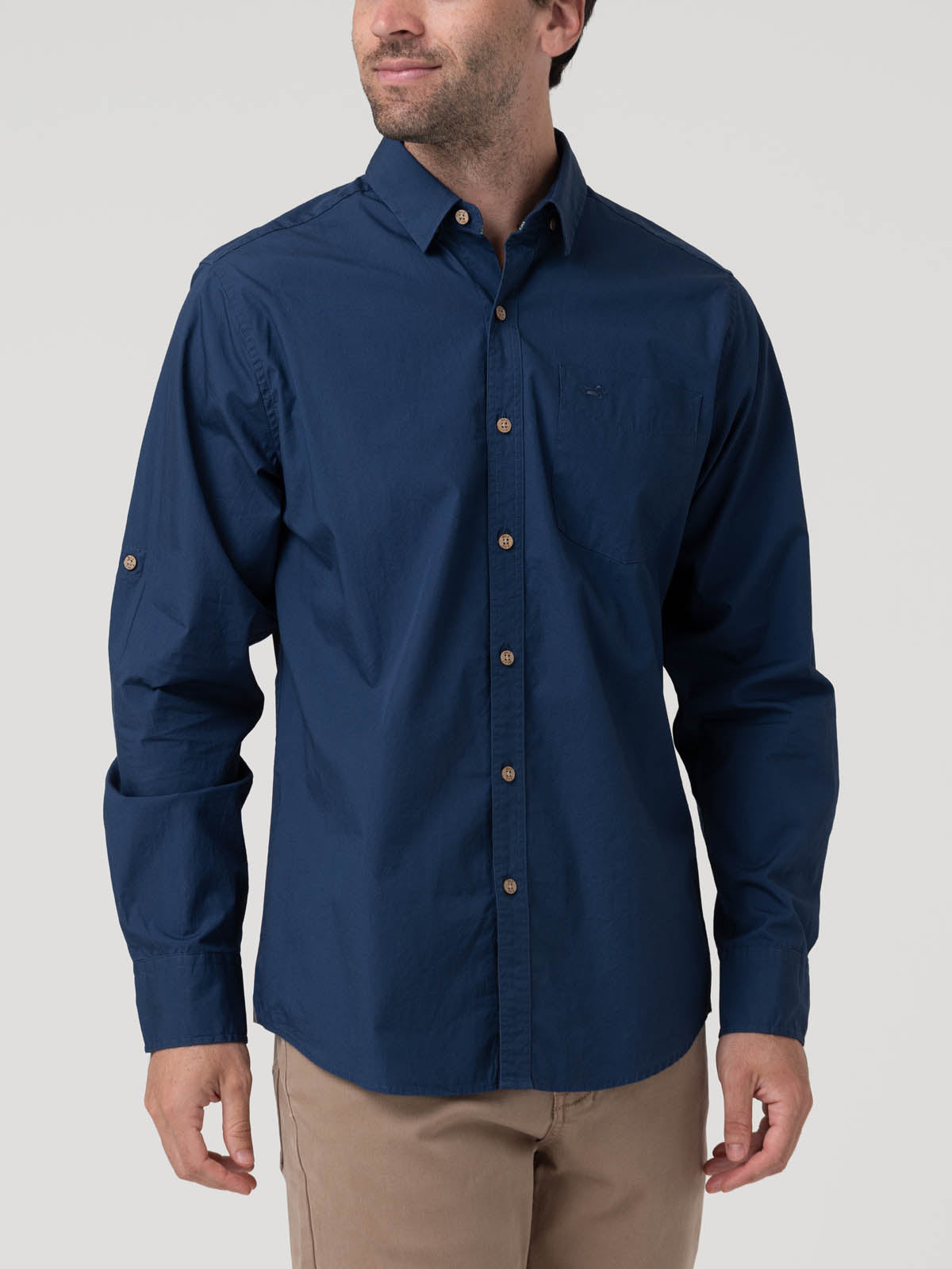 Camisa M/L H Galiton Blue Stone Hombre 4