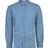 Camisa M/L H Chambray Dark Denim Hombre 1