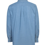 Camisa M/L H Chambray Dark Denim Hombre 2