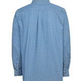 Camisa M/L H Chambray Dark Denim Hombre 2