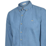 Camisa M/L H Chambray Dark Denim Hombre 3