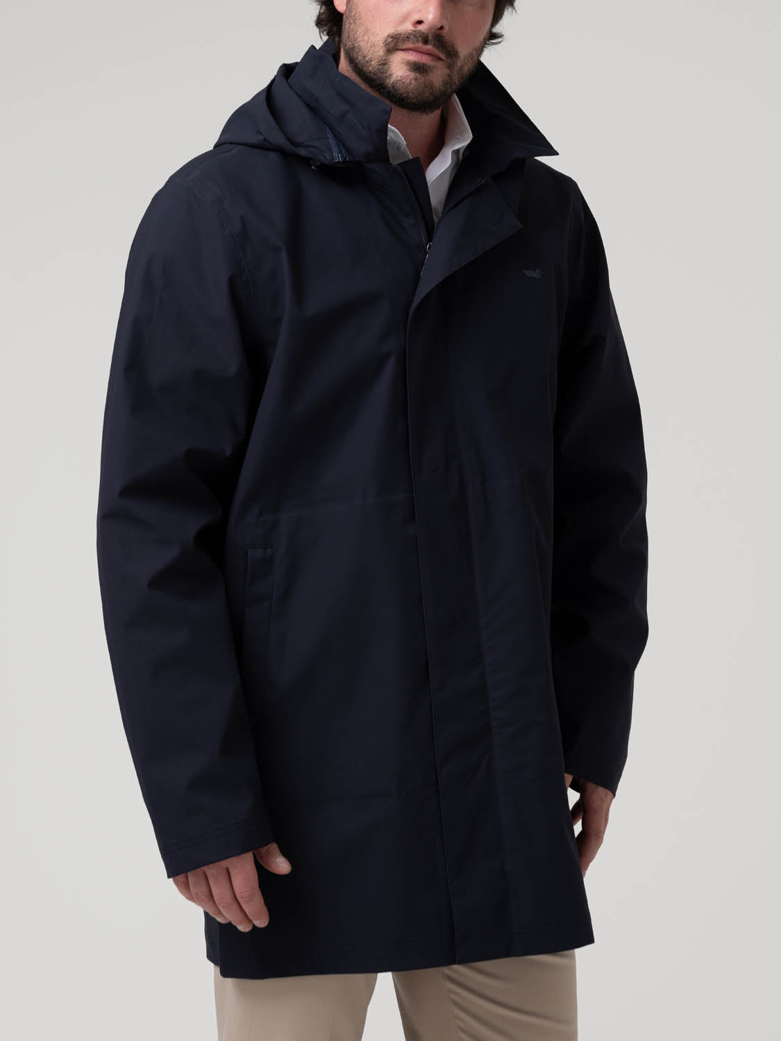 Parka Impermeable H Rain Azul Marino Hombre 4