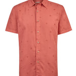 Camisa M/C H Tencel Print Red Coral Hombre 1