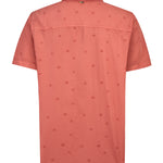 Camisa M/C H Tencel Print Red Coral Hombre 2