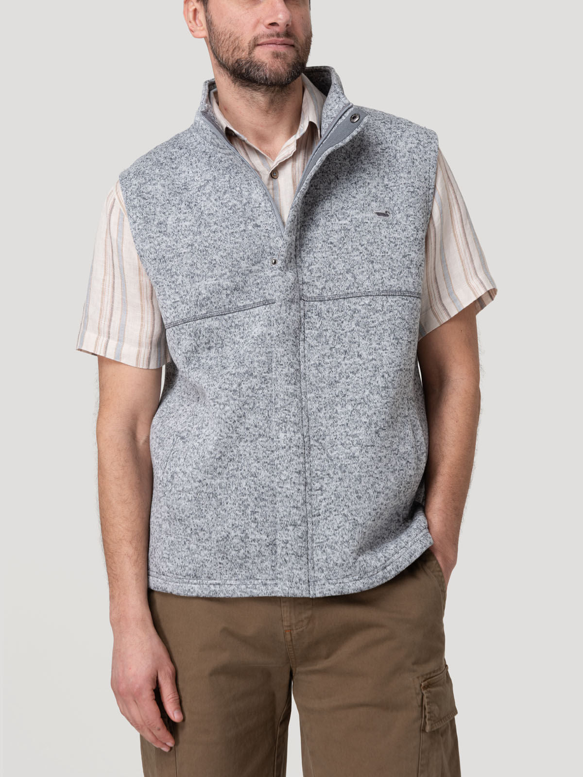 Chaleco Fleece H York Melange Griffin Hombre 4