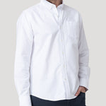 Camisa M/L H Oxford White Hombre 4