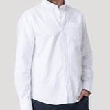 Camisa M/L H Oxford White Hombre 4