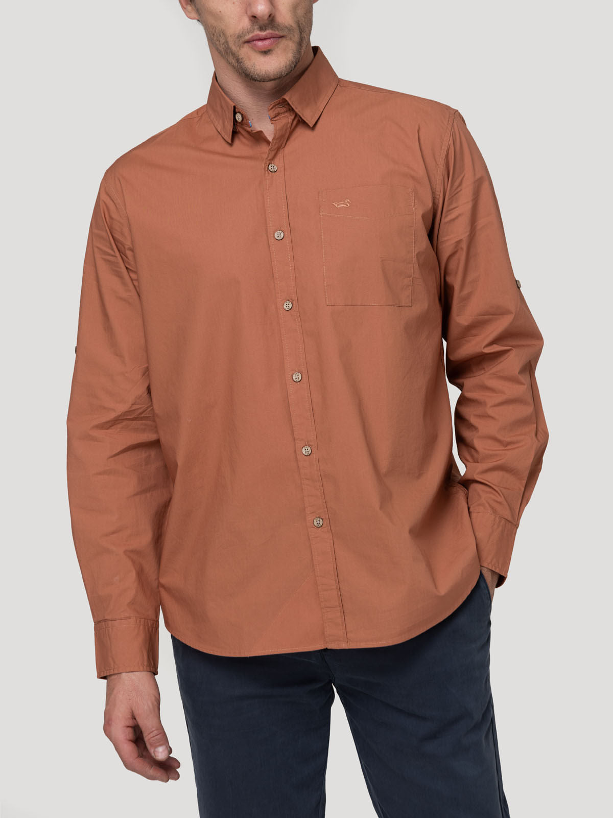 Camisa M/L H Galiton Ginger Hombre 4