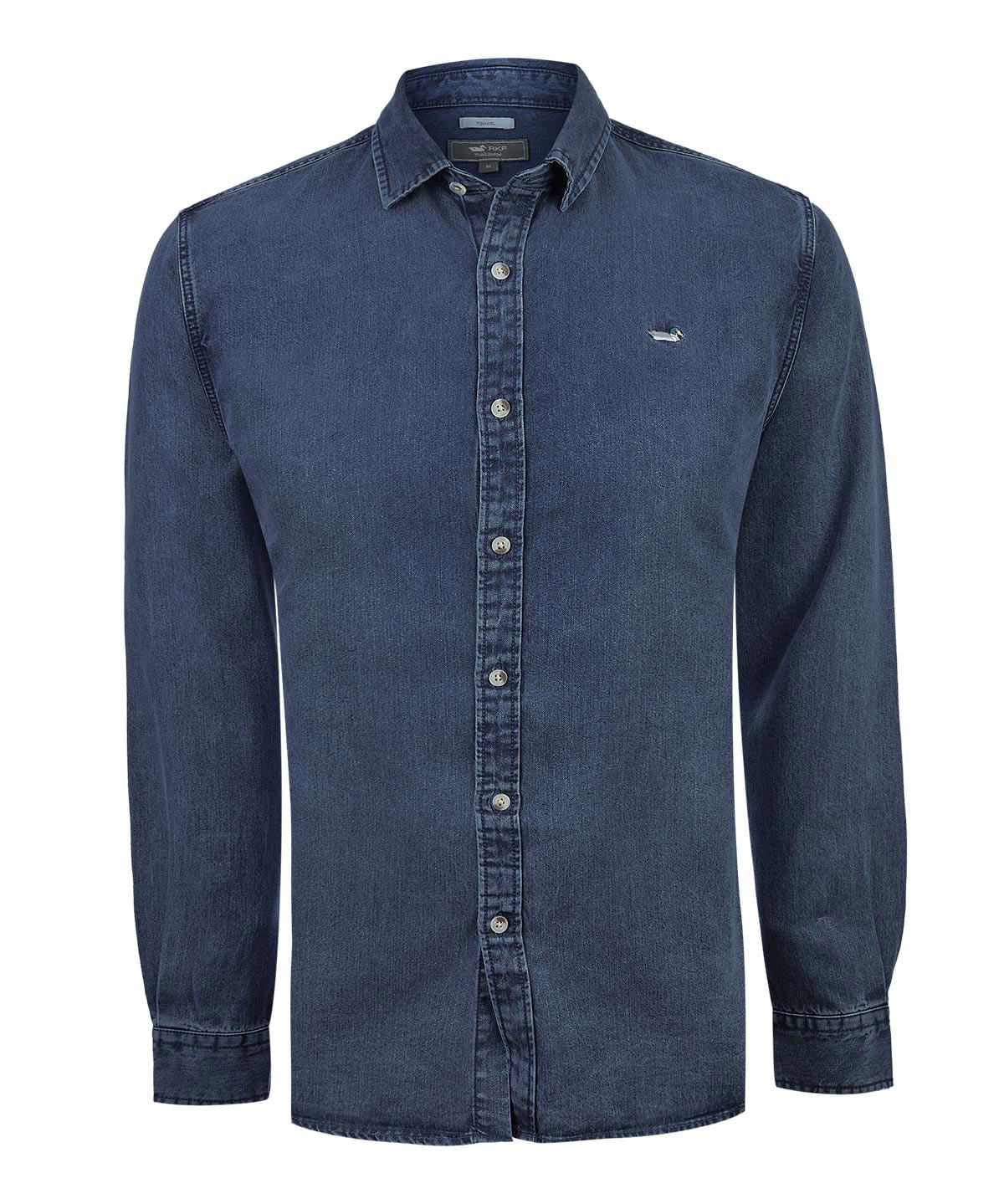 Camisa M/L H Tencel Denim Hombre 1