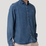 Camisa M/L H Tencel Denim Hombre 4