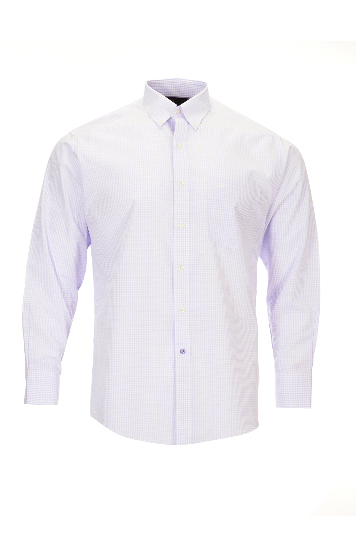 Camisa M/L H 'Wrinkle Free' Bisquare Lavendula Hombre 2
