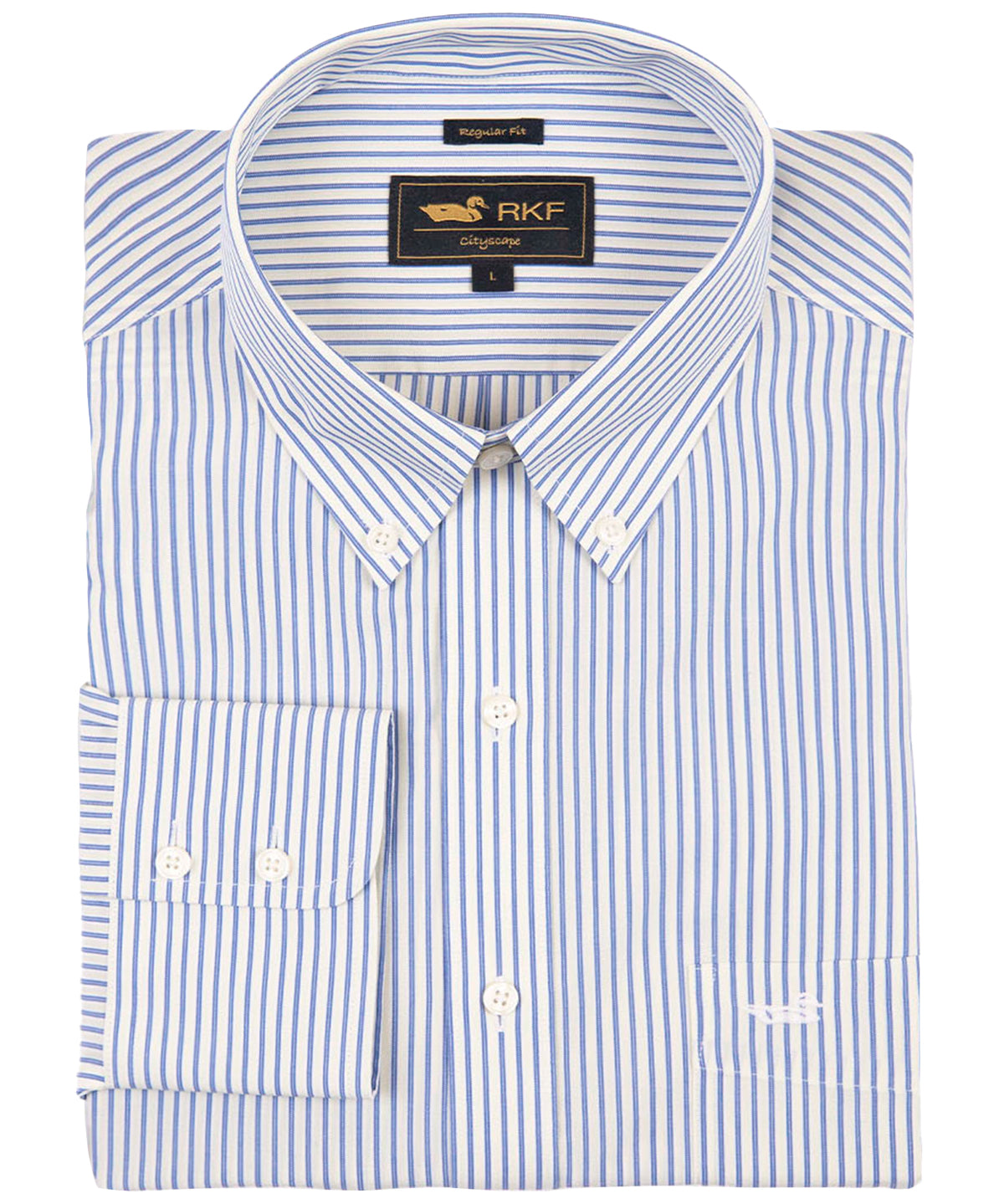 Camisa M/L H 'Wrinkle Free' Stripe Lime Cream Hombre 1