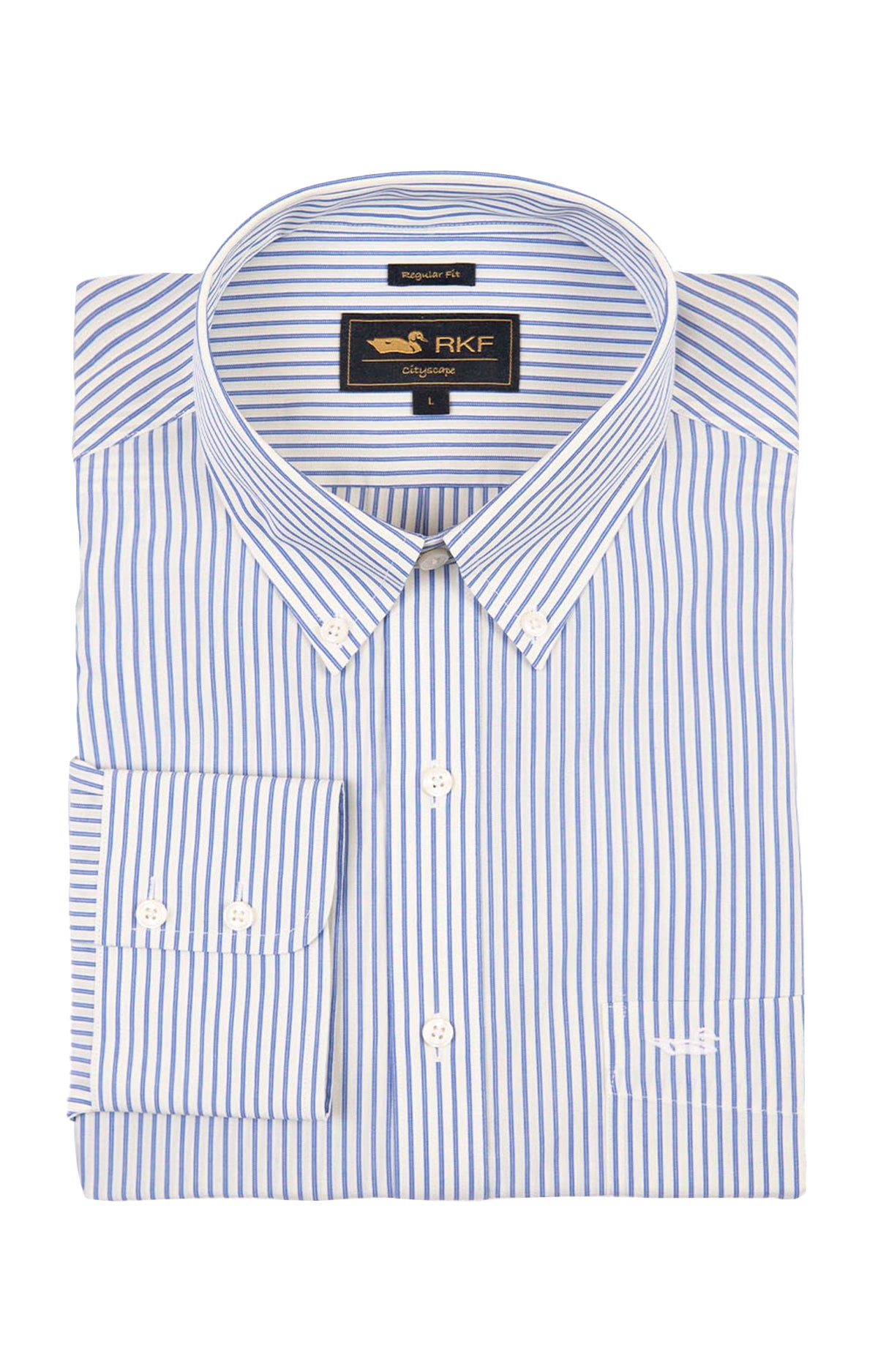 Camisa M/L H 'Wrinkle Free' Stripe Lime Cream Hombre 1