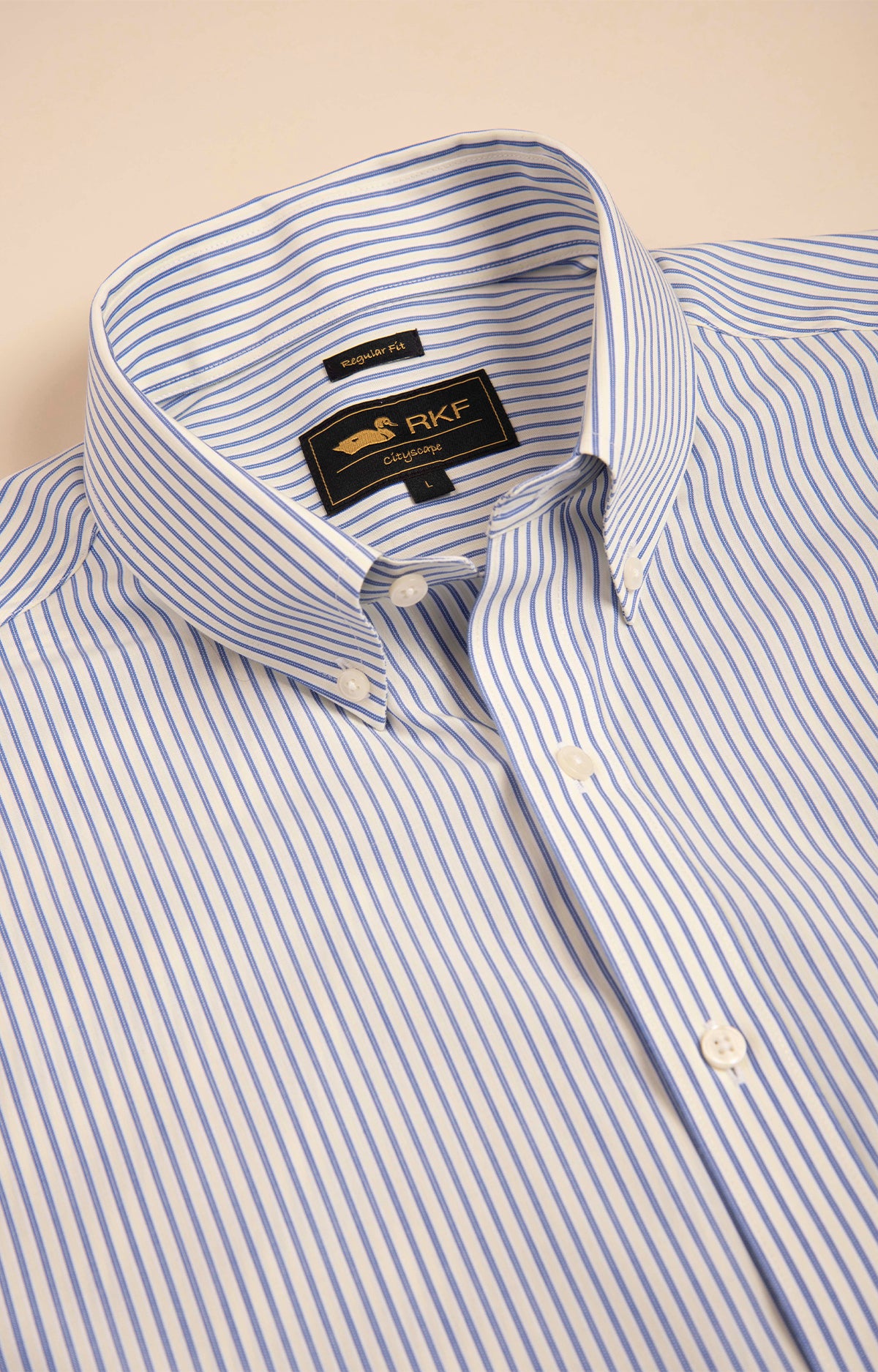 Camisa M/L H 'Wrinkle Free' Stripe Lime Cream Hombre 3