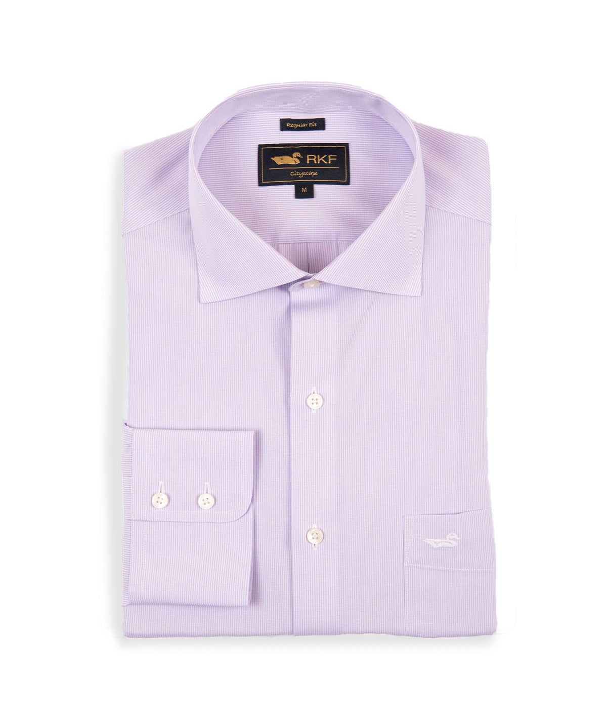 Camisa M/L H 'Wrinkle Free' Stripe Lilac Hombre 1