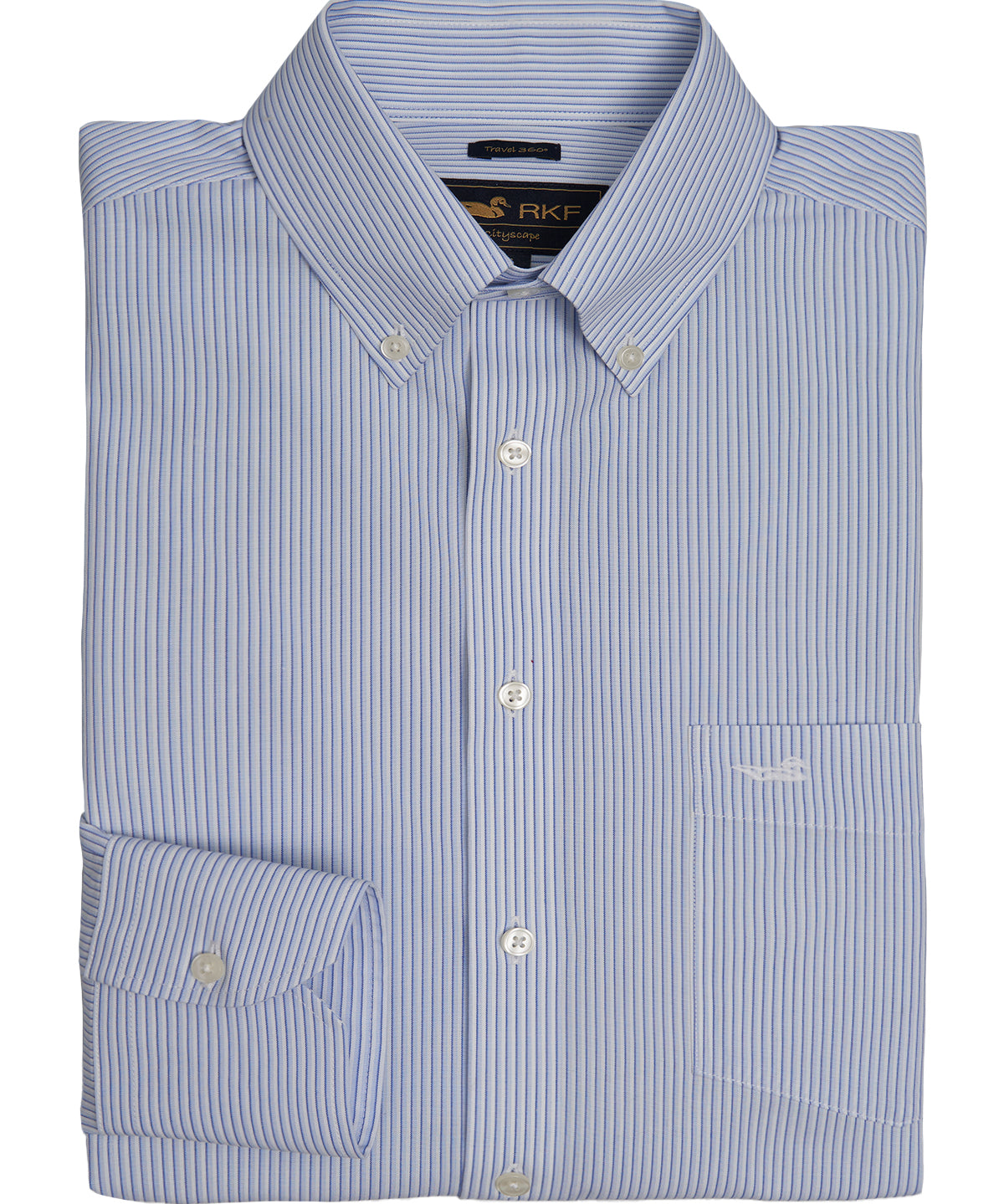 Camisa M/L WF H 'Travel' Ministripe Sky Hombre 1