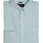 Camisa M/L WF H 'Travel' Minisquare Aqua Hombre 1