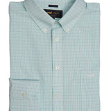 Camisa M/L WF H 'Travel' Minisquare Aqua Hombre 1