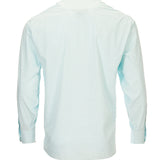Camisa M/L WF H 'Travel' Minisquare Aqua Hombre 3