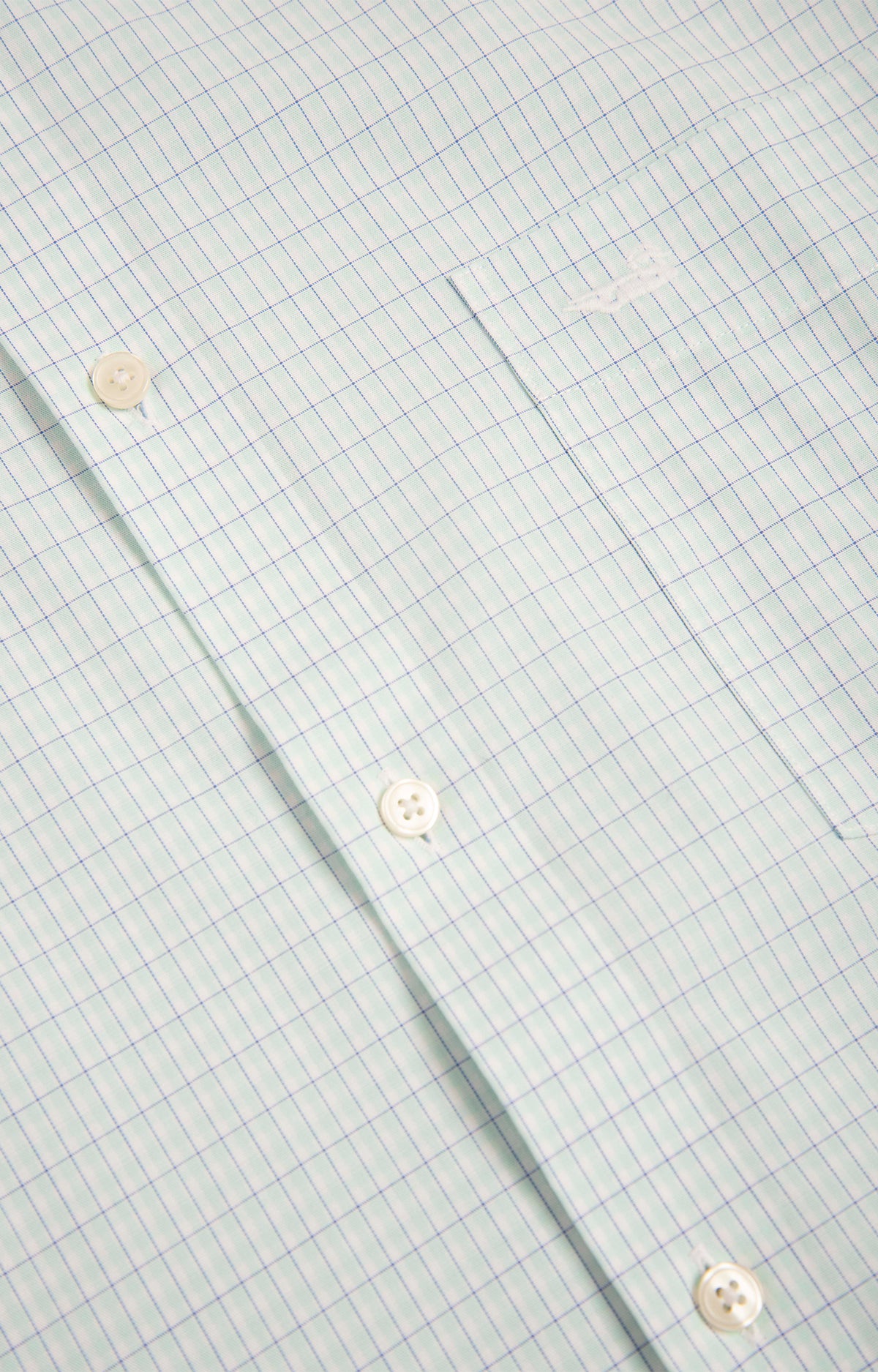 Camisa M/L WF H 'Travel' Minisquare Aqua Hombre 4