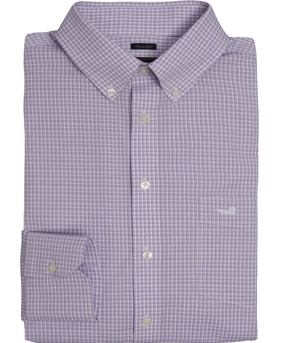 Camisa M/L WF H 'Travel' Minisquare Lilac Hombre 1