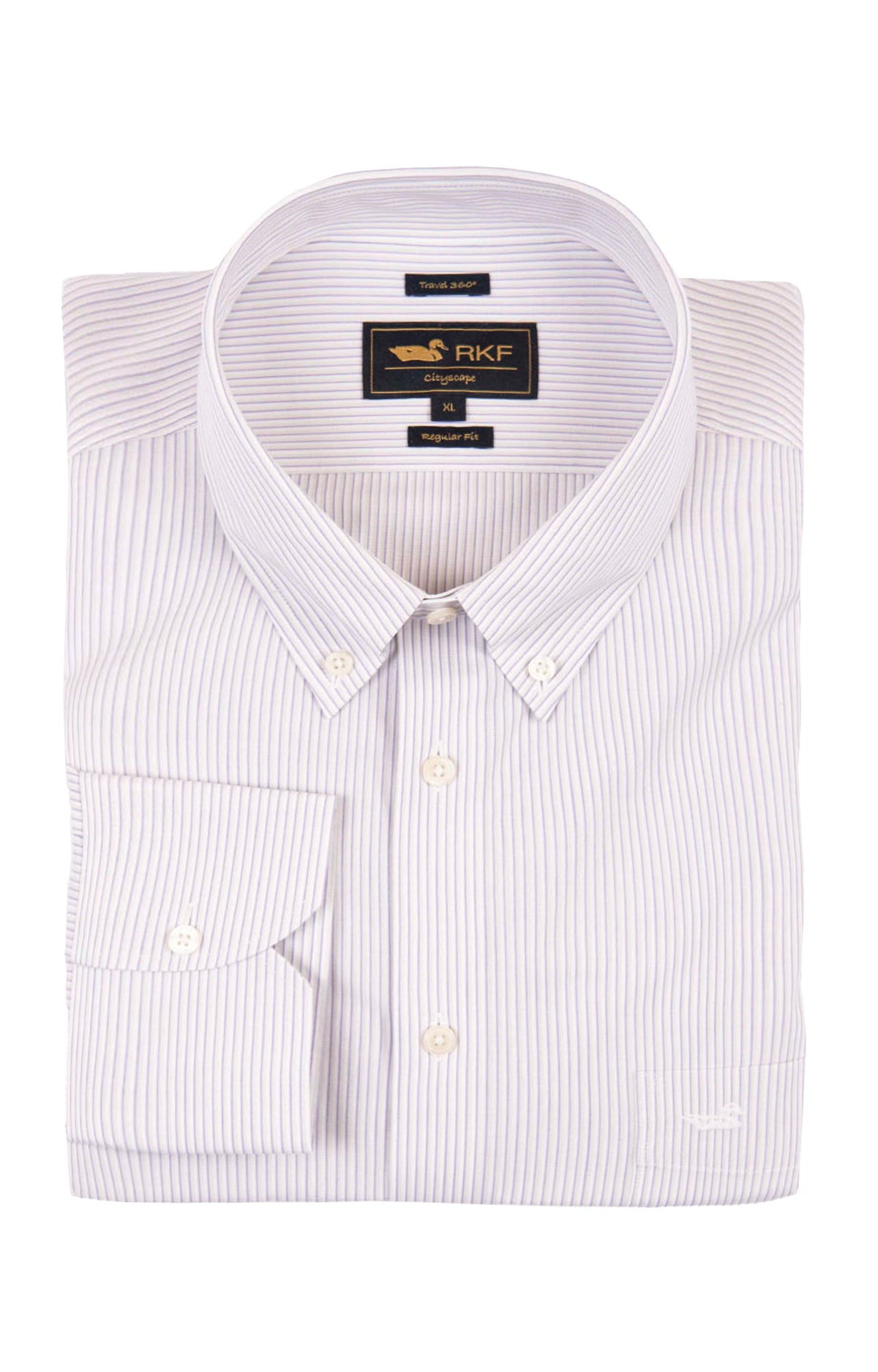 Camisa M/L WF H 'Travel' Ministripe Dawn Purple Hombre 1