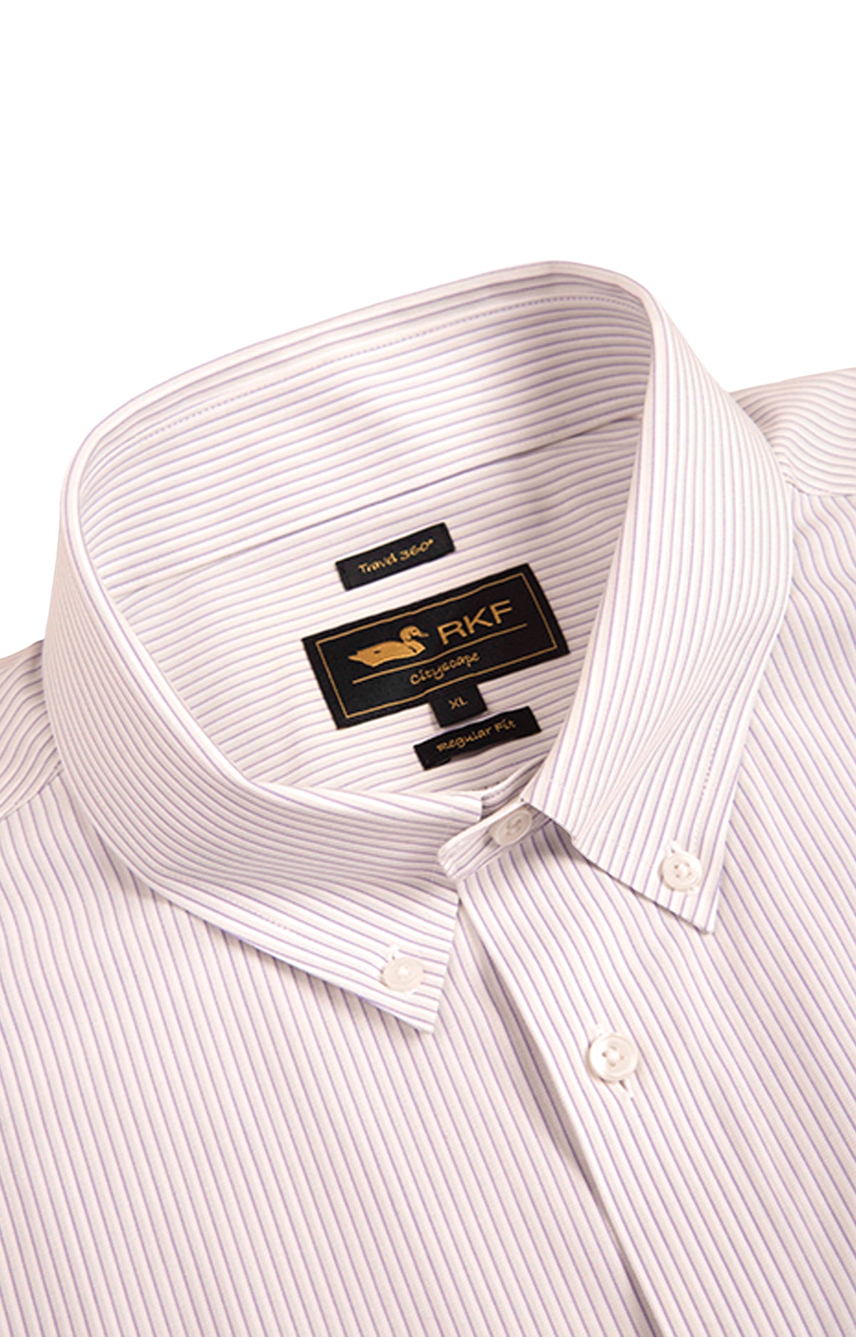 Camisa M/L WF H 'Travel' Ministripe Dawn Purple Hombre 2