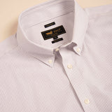 Camisa M/L WF H 'Travel' Ministripe Dawn Purple Hombre 3
