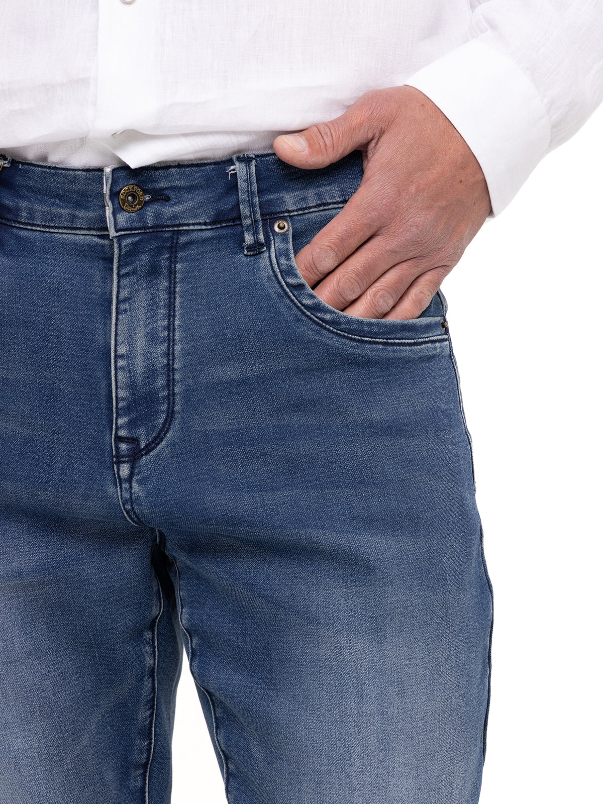 Jeans H Bari Vintage Denim Hombre 4