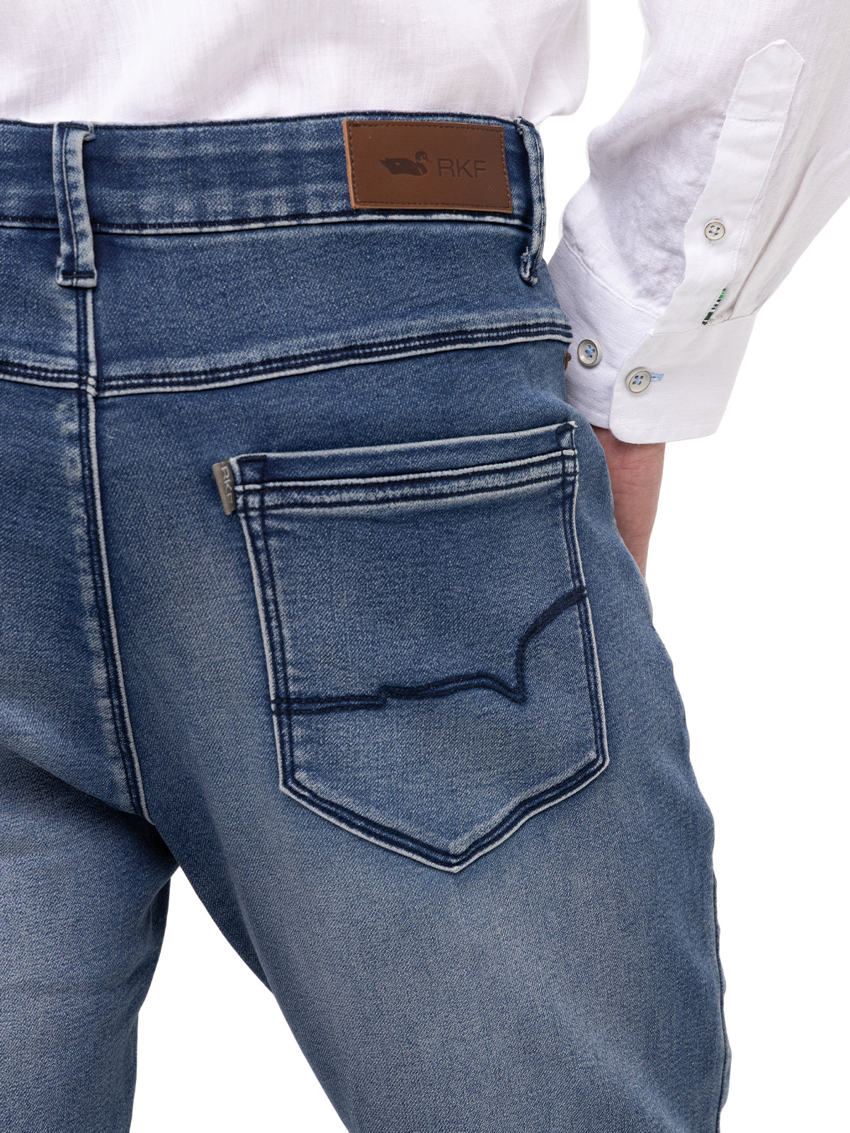Jeans H Bari Vintage Denim Hombre 5