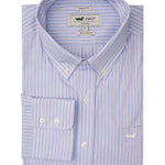 Camisa M/L H Easy Iron Stripe Blue Purple Hombre 1