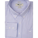 Camisa M/L H Easy Iron Stripe Blue Purple Hombre 1