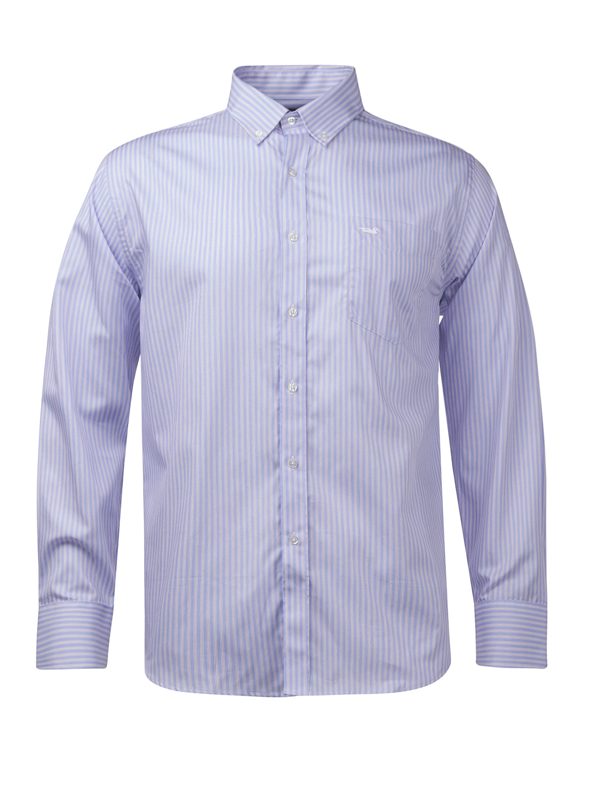 Camisa M/L H Easy Iron Stripe Blue Purple Hombre 2