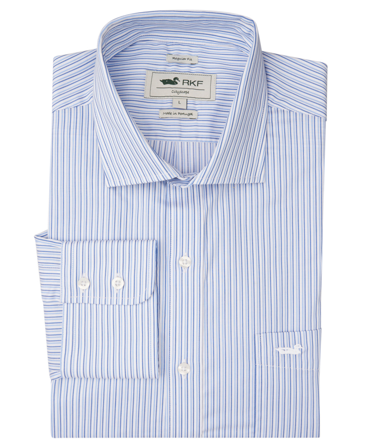 Camisa M/L H Easy Iron It Stripe Blue Hombre 1