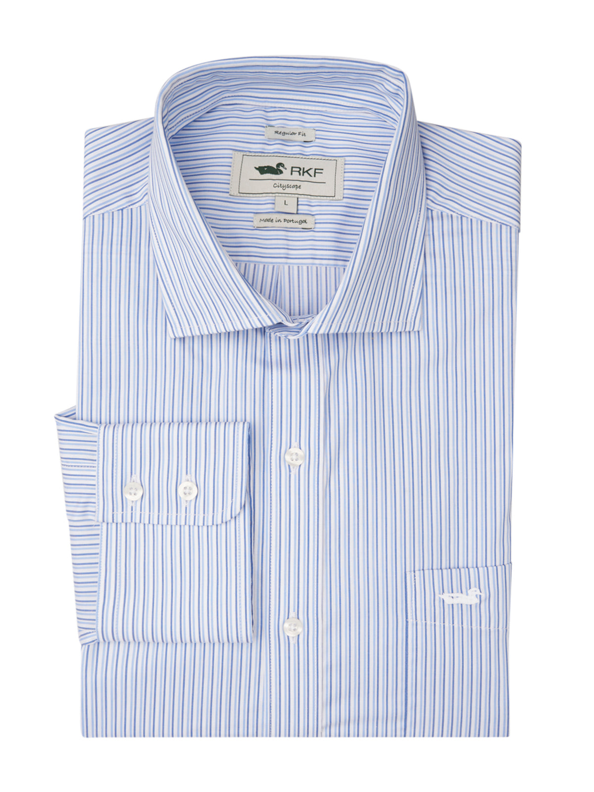 Camisa M/L H Easy Iron It Stripe Blue Hombre 1