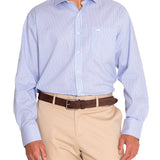 Camisa M/L H Easy Iron It Stripe Blue Hombre 3