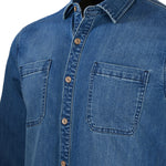 Camisa M/L H Denim Dark Blue Hombre 3