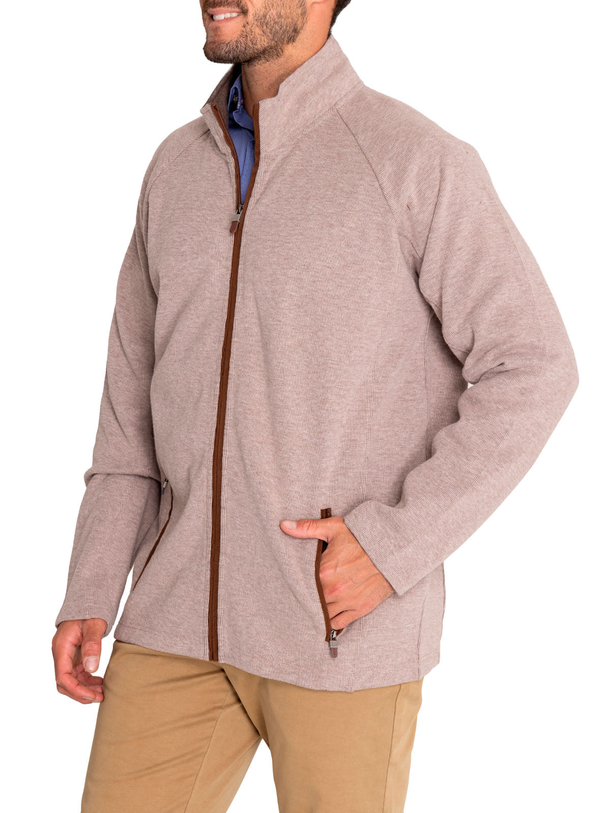 Saco H F/Z Doble Melange Croissant Hombre 4