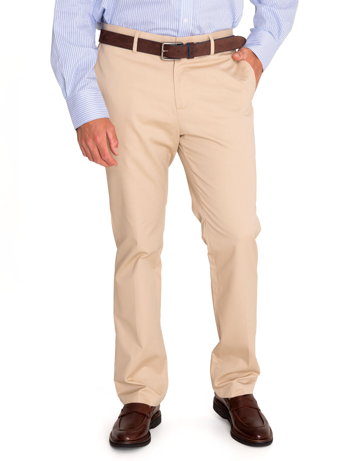Pantalón Chino H 'Wrinkle Free' Khaki Hombre 4