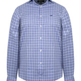 Camisa M/L H Wool Square Light Blue Hombre 1