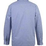 Camisa M/L H Wool Square Light Blue Hombre 2