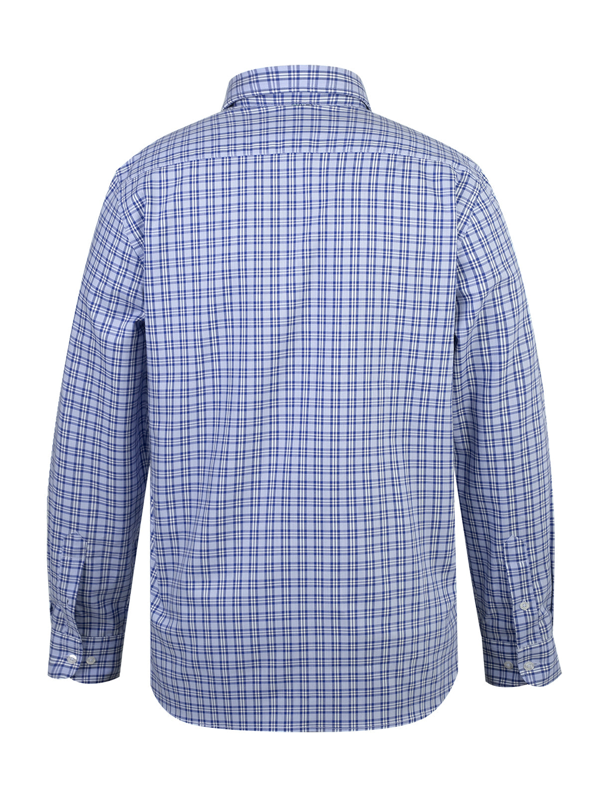 Camisa M/L H Wool Square Light Blue Hombre 2