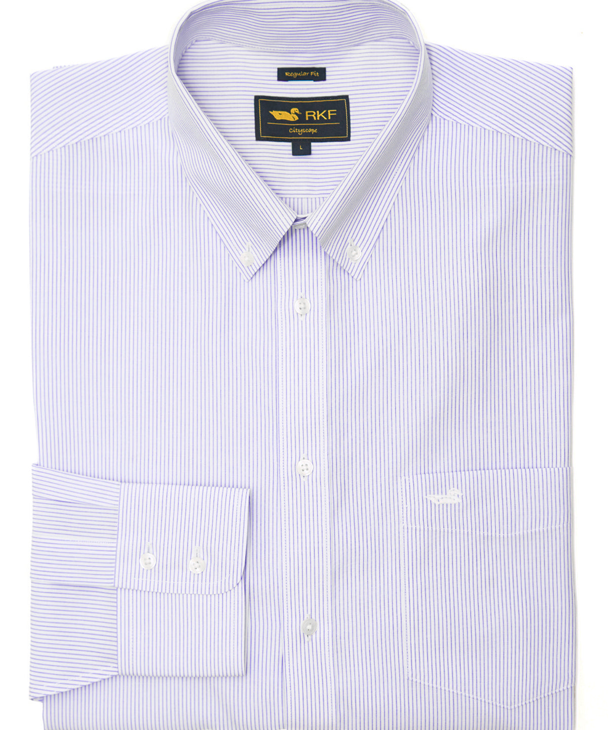 Camisa M/L H 'Wrinkle Free' Stripe Sky Hombre 1