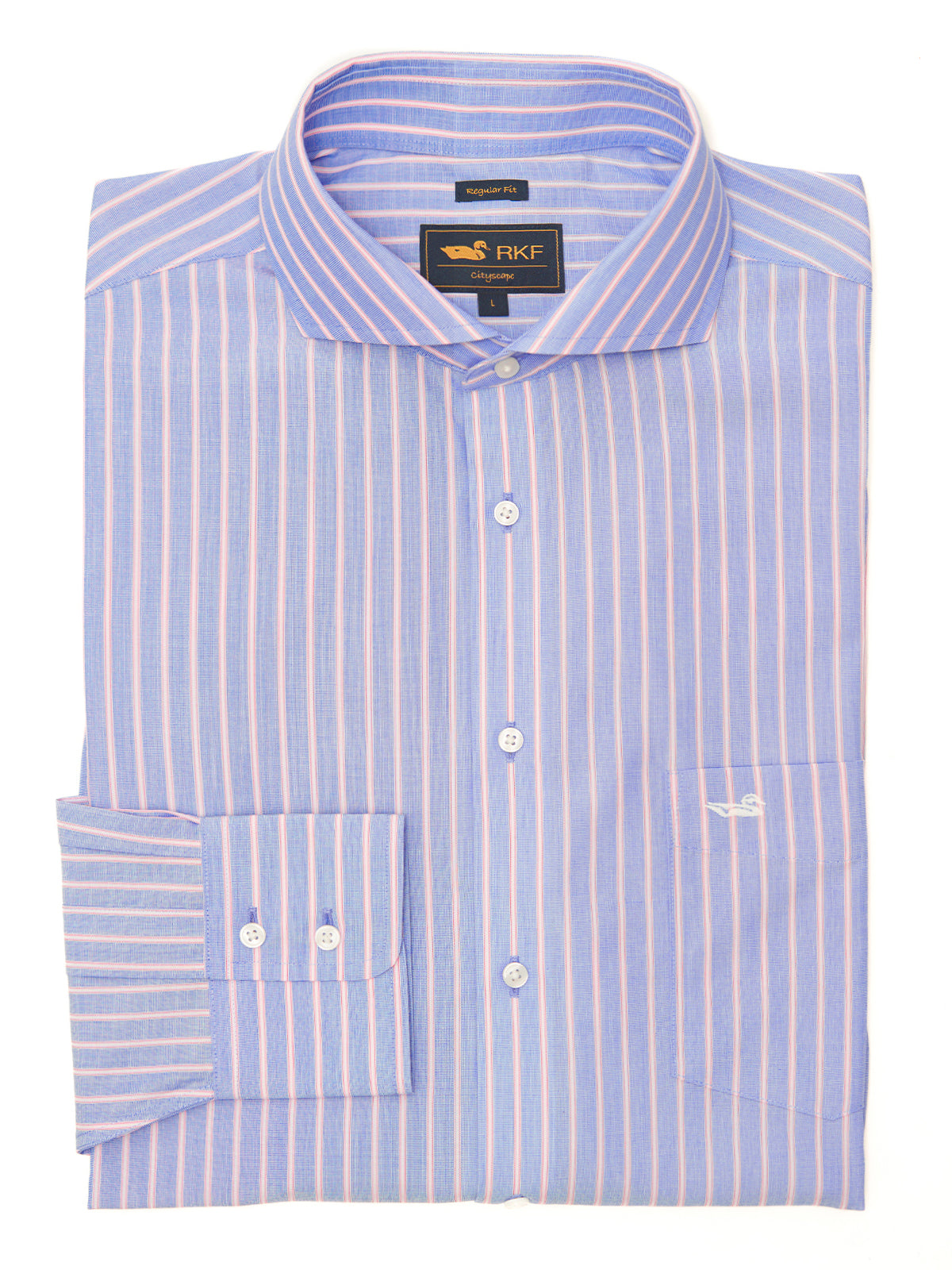 Camisa M/L H 'Wrinkle Free' Stripe Pink Hombre 1