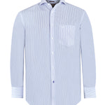 Camisa M/L H 'Wrinkle Free' Stripe Light Blue Azul Hombre 2