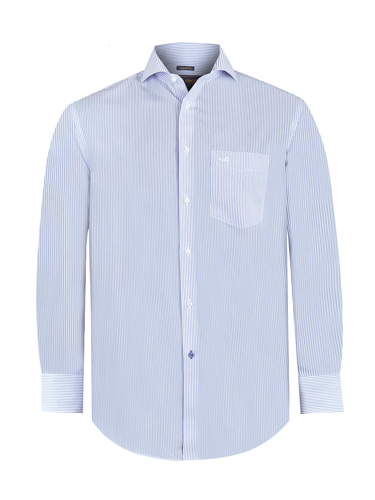 Camisa M/L H 'Wrinkle Free' Stripe Light Blue Azul Hombre 2
