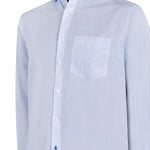 Camisa M/L H 'Wrinkle Free' Stripe Light Blue Azul Hombre 4