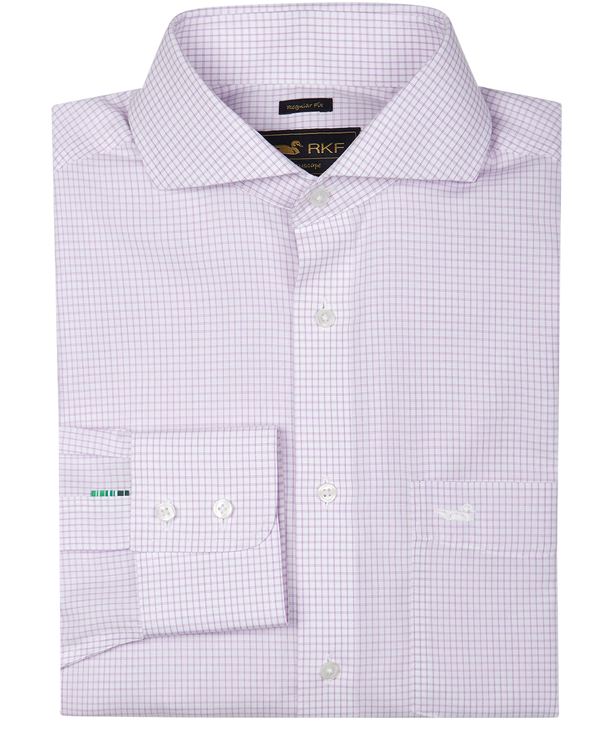 Camisa M/L H 'Wrinkle Free' Square Lilac Hombre 1